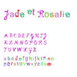Falmatrica - Betűkészlet lánynak - Girls alphabet