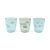 Done by Deer Yummy mini pohár, 3 darabos csomag, Happy Clouds, zöld