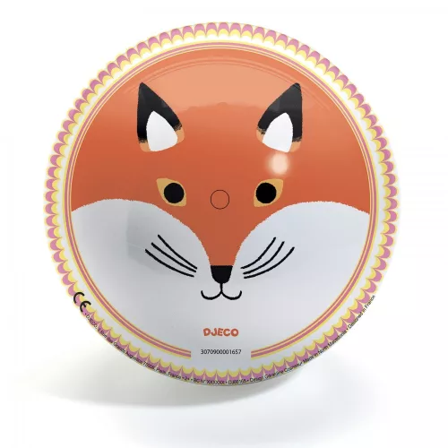 Gumilabda, ∅ 22 cm - Medve és róka - Bear & Fox Ball