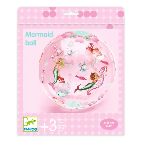 Felfújható labda, 35 cm - Sellős labda - Mermaid Ball 