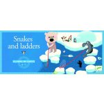 Társasjáték klasszikus - Kígyók és létrák - Snake and ladders