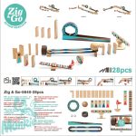 Építőjáték - Sokasodó gördülő, 28 db-os - Zig & Go - Roll