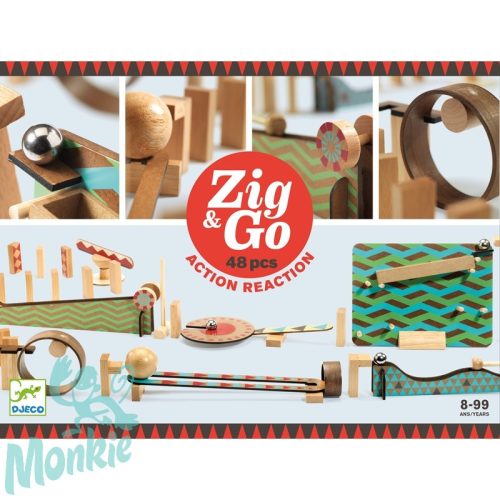 Építőjáték - Sokasodó 48 db - Zig & Go 