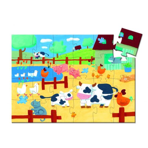 Formadobozos puzzle - Bocik és tehenek - The cows on the farm