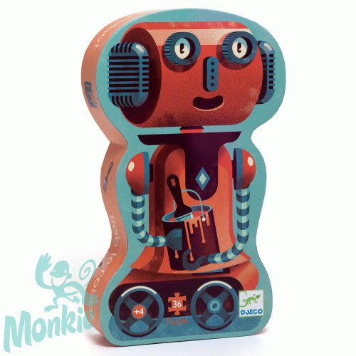 Formadobozos puzzle - Bobirobi - Bob the robot 36 pcs