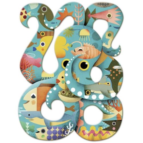 Művészeti puzzle - Polip, 350 db-os - Octopus