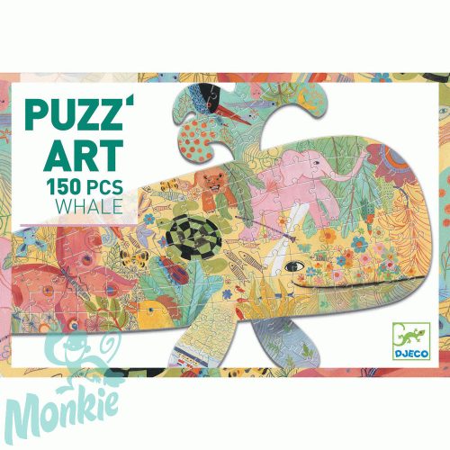 DJECO - JÁTÉKOK Művész puzzle - Bálna - Whale