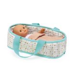 Játékbaba Mini, 20 cm - Sasha mózeskosárral