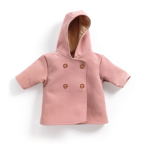 DJECO: POMEA Játékbaba ruha - Kapucnis kabát - Hooded coat