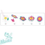 Djeco Flowers - Színkeverő pörgettyű