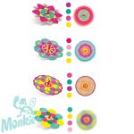 Djeco Flowers - Színkeverő pörgettyű