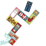 Kétfeles Domino - Állatfelek, 28 db-os - Animo-puzzle