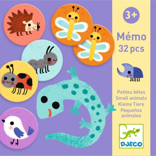 DJECO - JÁTÉKOK Memóriajáték - Kicsi állatok - Memo Small animals