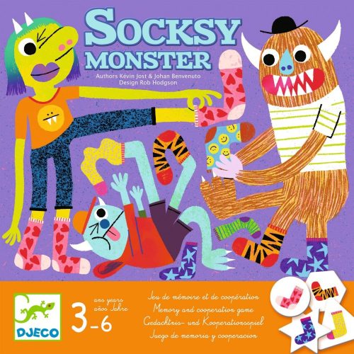 DJECO - JÁTÉKOK Társasjáték - Szörnyű zokni! - Socks y Monster