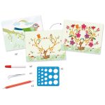 Művészeti műhely - Quilling díszítésű képek - Évszakok - Spiral seasons