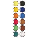 Gouache festék paletta - 12 klasszikus szín - 12 couleurs gouache