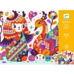 Mozaikkép készítés - Kokeshi babák - Kokeshi