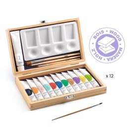   Művészeti műhely - Festő készlet - 12 Gouaches - Artist’s box