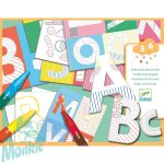 Kreatív készlet - Kiszínezett vicces ABC nagybetűim - A world to create, letters