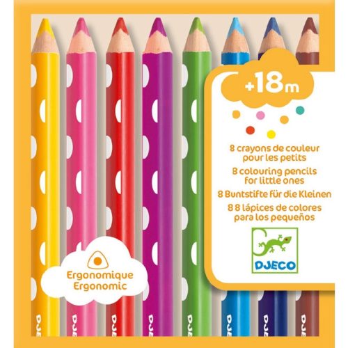 8 colouring pencils for little ones