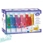 Ujjfesték - Hat csillámos szín - 6 tubes of finger paint - Glitter