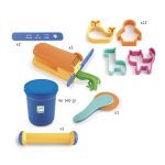 Gyurmaformázó készlet - Minden a gyurmázás kezdéséhez, 4 szín + 21 eszköz - Everything you need to start