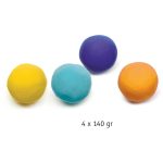 Gyurma - Pillegyurma 4 színben - 4 tubs of play dough, Plain flour