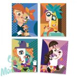 Művészeti műhely - Kockafejek - Inspired by Pablo Picasso - Square Heads