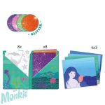 Artistic Patch - Csillámminta készítés - Óceán mélyén - Collages - Ocean