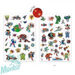 Tetováló matricák - Szupehősök - Heroes vs villains