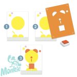 Stencil sablonos képalkotás - Tipi-tapi - Dib dab