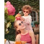 Olivio & Co polarizált napszemüveg 5-12 év - Breakfast Art - Apricot