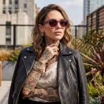 Olivio & Co polarizált felnőtt napszemüveg creative - Raspberry