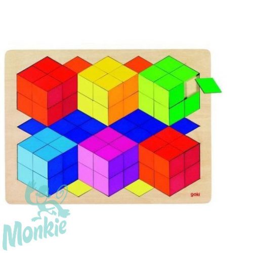 Kockák puzzle, GOKI GK57664