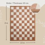 Hakuna matte memóriahabos puha gyerekszőnyeg 150x200 cm - Négyzetek