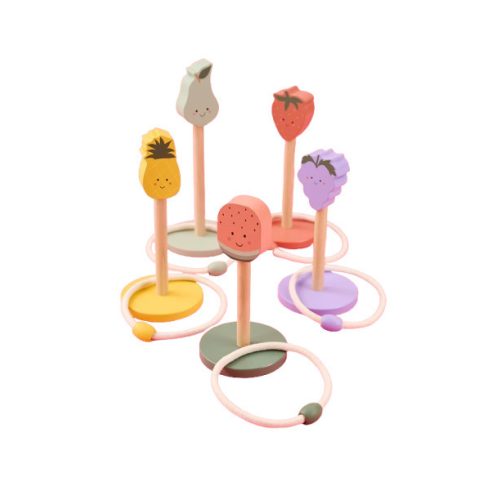 Fa karikadobáló játék gyümölcsmintákkal JaBaDaBaDo