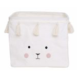 Játéktároló textilből kicsi, nyuszis Jabadabado