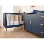 Childhome Bold Blue - Komód - 3 fiók + 1 ajtó + pelenkázó egység