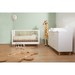 Childhome Wonder White - Komód - 3 fiók + 1 ajtó + pelenkázó egység