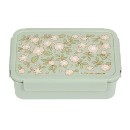 Bento uzsonnásdoboz: VIRÁG zöld