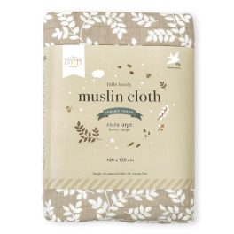 Muszlin kendő XL: levelek - tóp