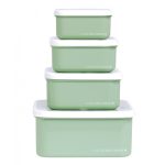 Uzsonnásdoboz (4db-os): ERDEI BARÁTOK-zöld