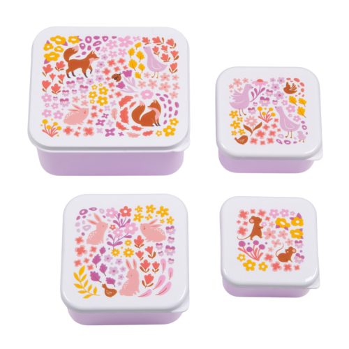 Uzsonnásdoboz, VIRÁGOSKERT (4 db-os)