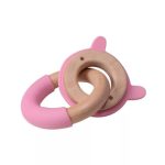 Szilikon-fa gyűrűs rágóka macis