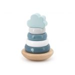 Label-Label Montesszori toronyépítő - zöld színben, fajáték