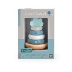 Label-Label Montesszori toronyépítő - zöld színben, fajáték