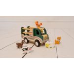 Fa hártahúzhatós farm autó állatokkal Magni