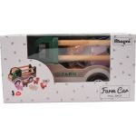 Fa hártahúzhatós farm autó állatokkal Magni