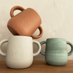 NUUROO Abiola szilikon ivópohár – 2 db-os szett - Cobblestone