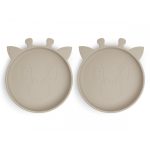 NUUROO szilikon lapostányér 2db- Krém